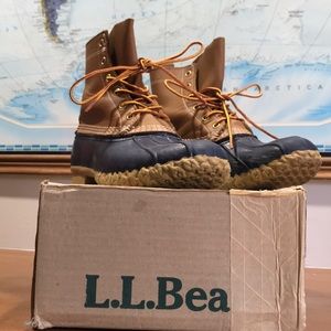 LL Bean Navy Duck Boots